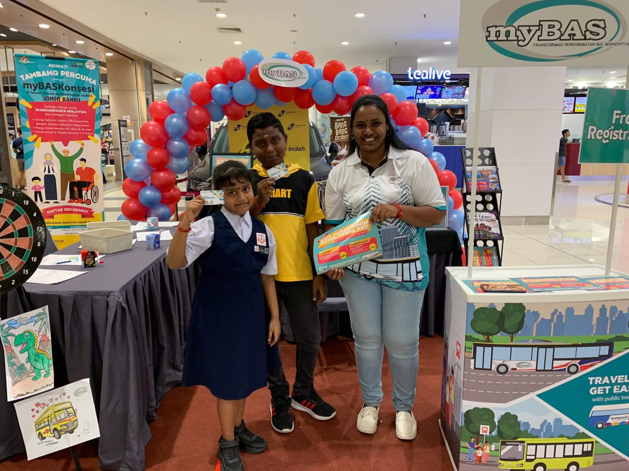 transit pass registration counter